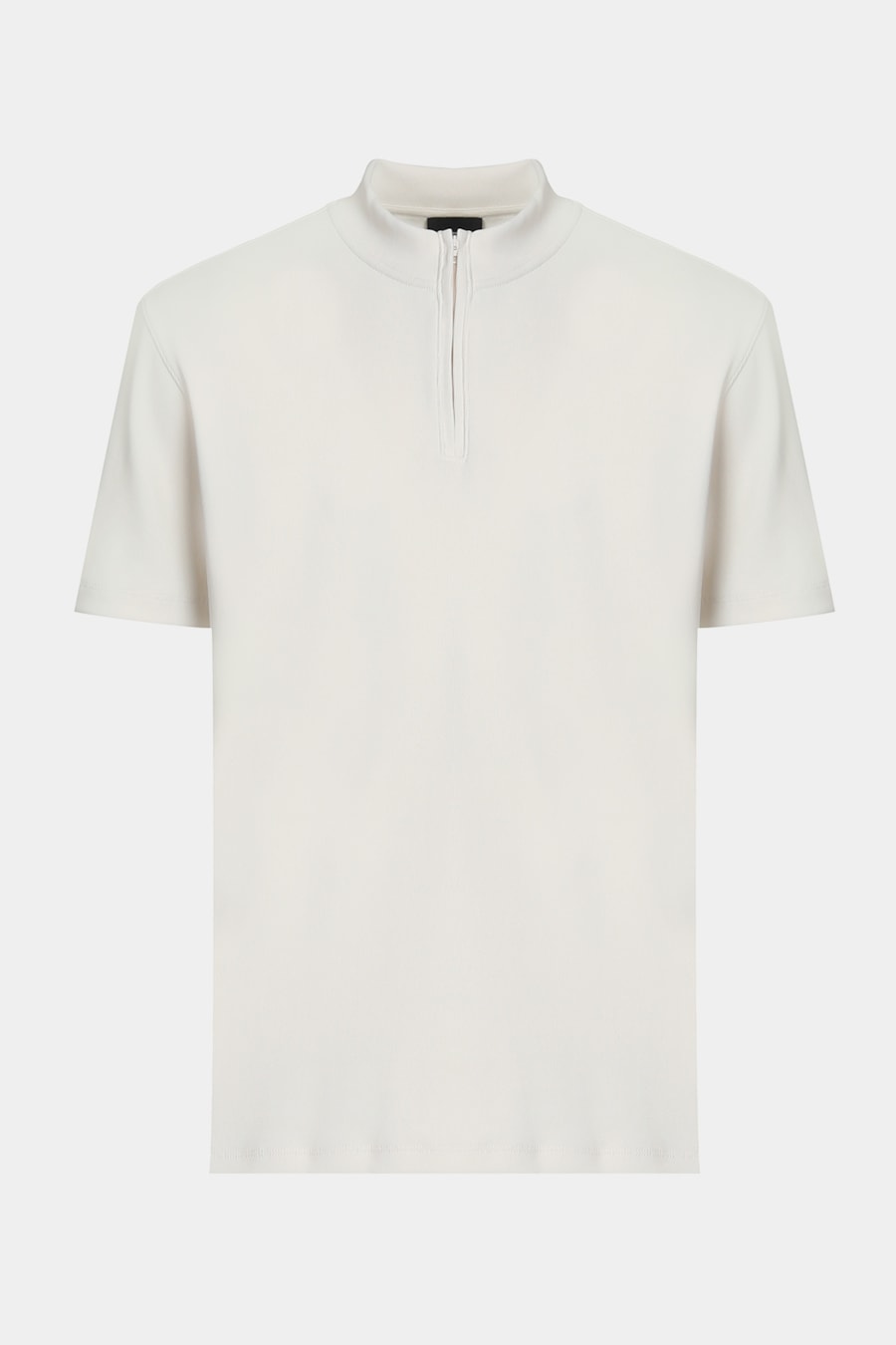 Camiseta Manga Curta Gola Alta Com Zíper Off White — foto 6 de 6