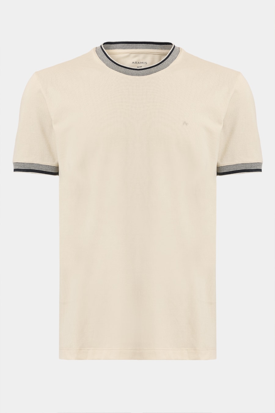 Camiseta Manga Curta Gola Com Frisos Amarelo Claro 118 — foto 5 de 5