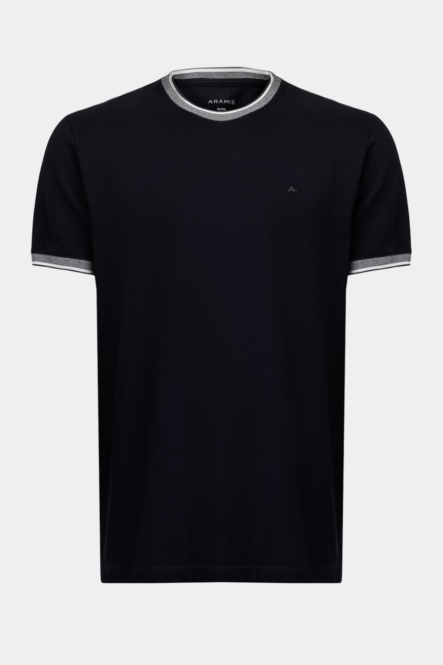 Camiseta Manga Curta Gola Com Frisos Marinho — foto 5 de 5