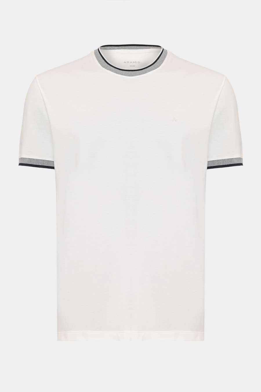 Camiseta Manga Curta Gola Com Frisos Off White — foto 5 de 5