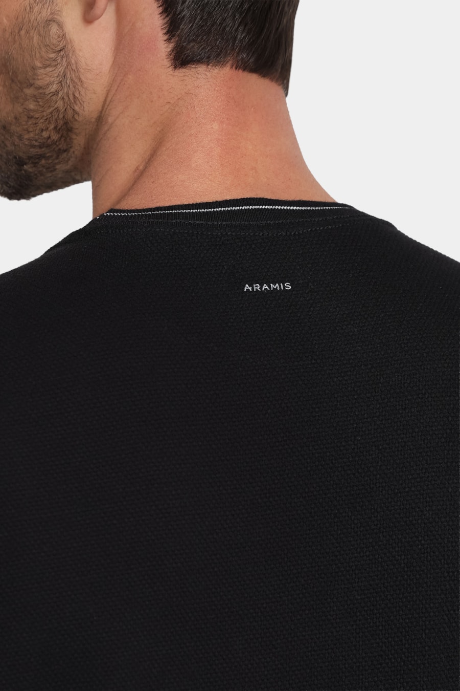 Camiseta Manga Curta Gola Friso Preto — foto 4 de 6