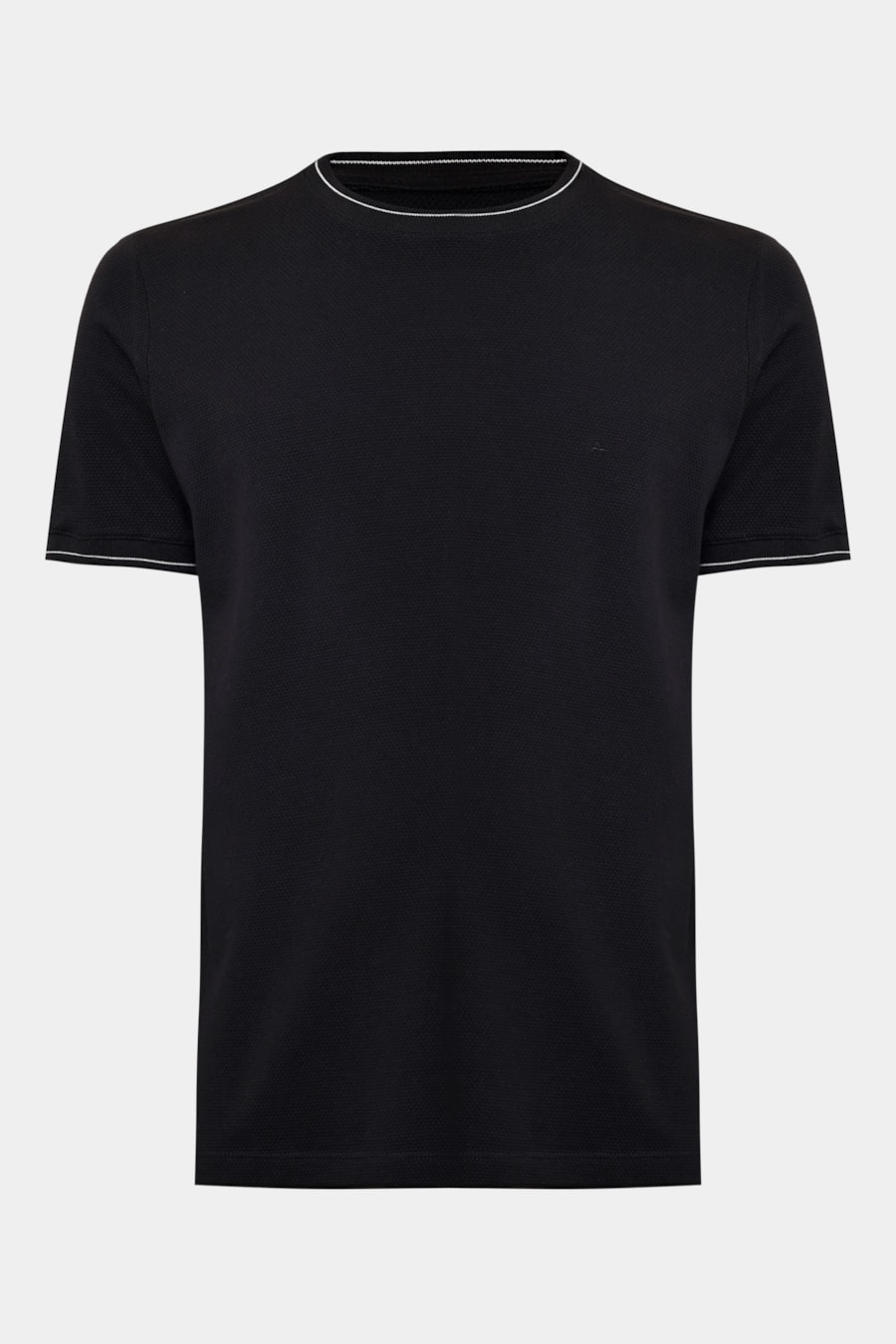 Camiseta Manga Curta Gola Friso Preto — foto 6 de 6