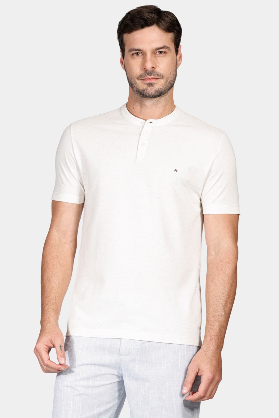 Camiseta Manga Curta Gola Portuguesa Natural — foto 1 de 4