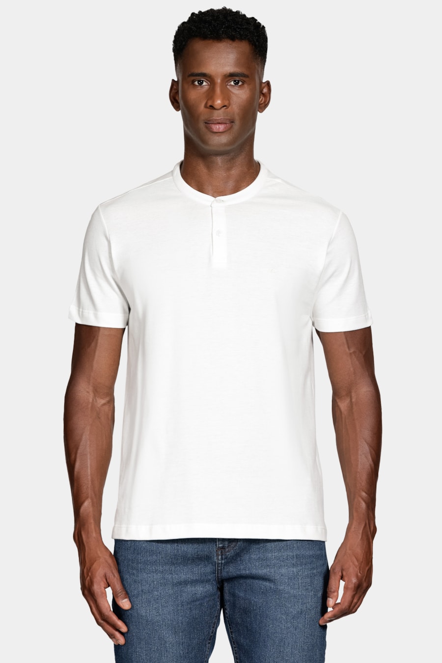 Camiseta Manga Curta Gola Portuguesa Piquet Natural — foto 1 de 5