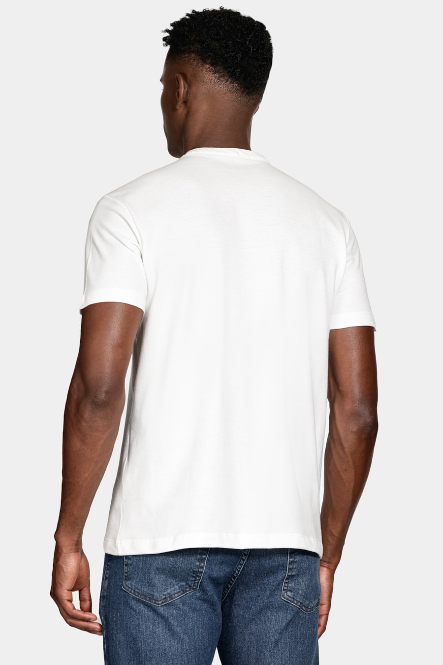 Camiseta Manga Curta Gola Portuguesa Piquet Natural — foto 4 de 5