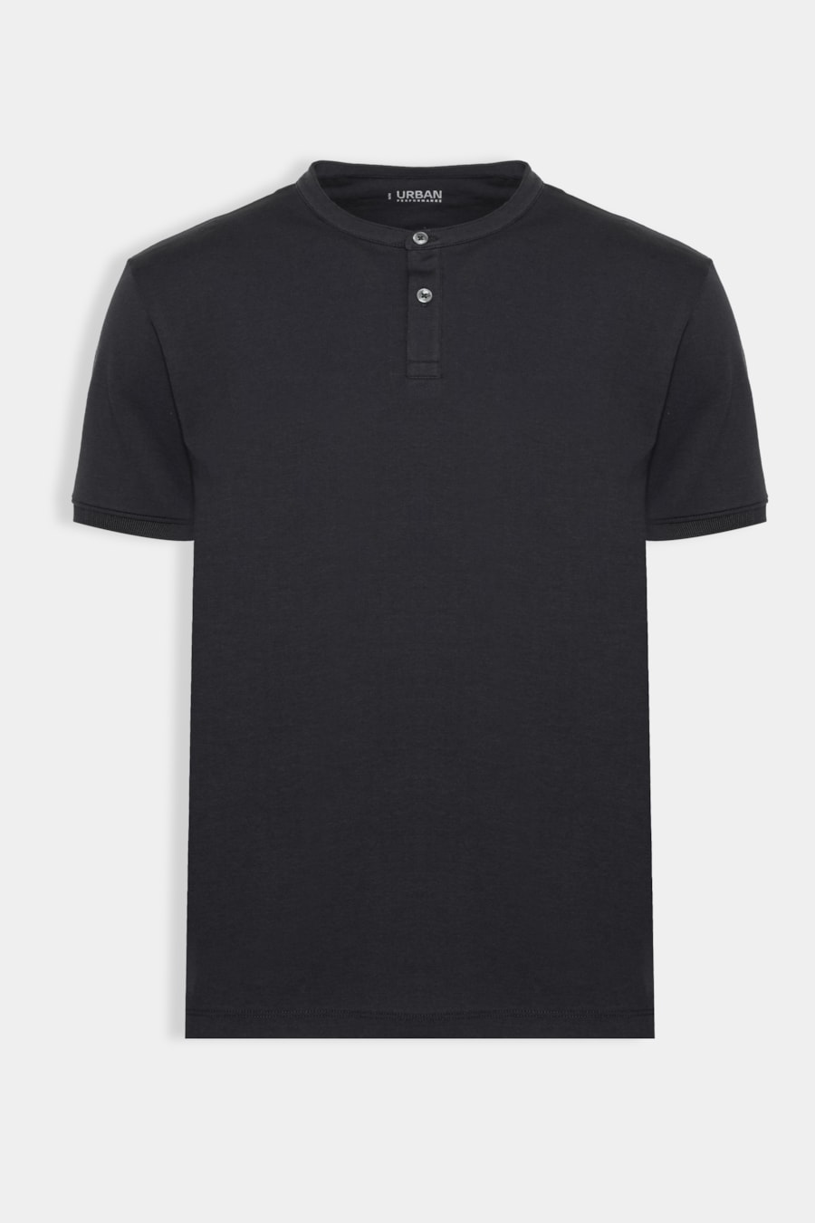 Camiseta Manga Curta Henley Pima Performing Preto — foto 6 de 6