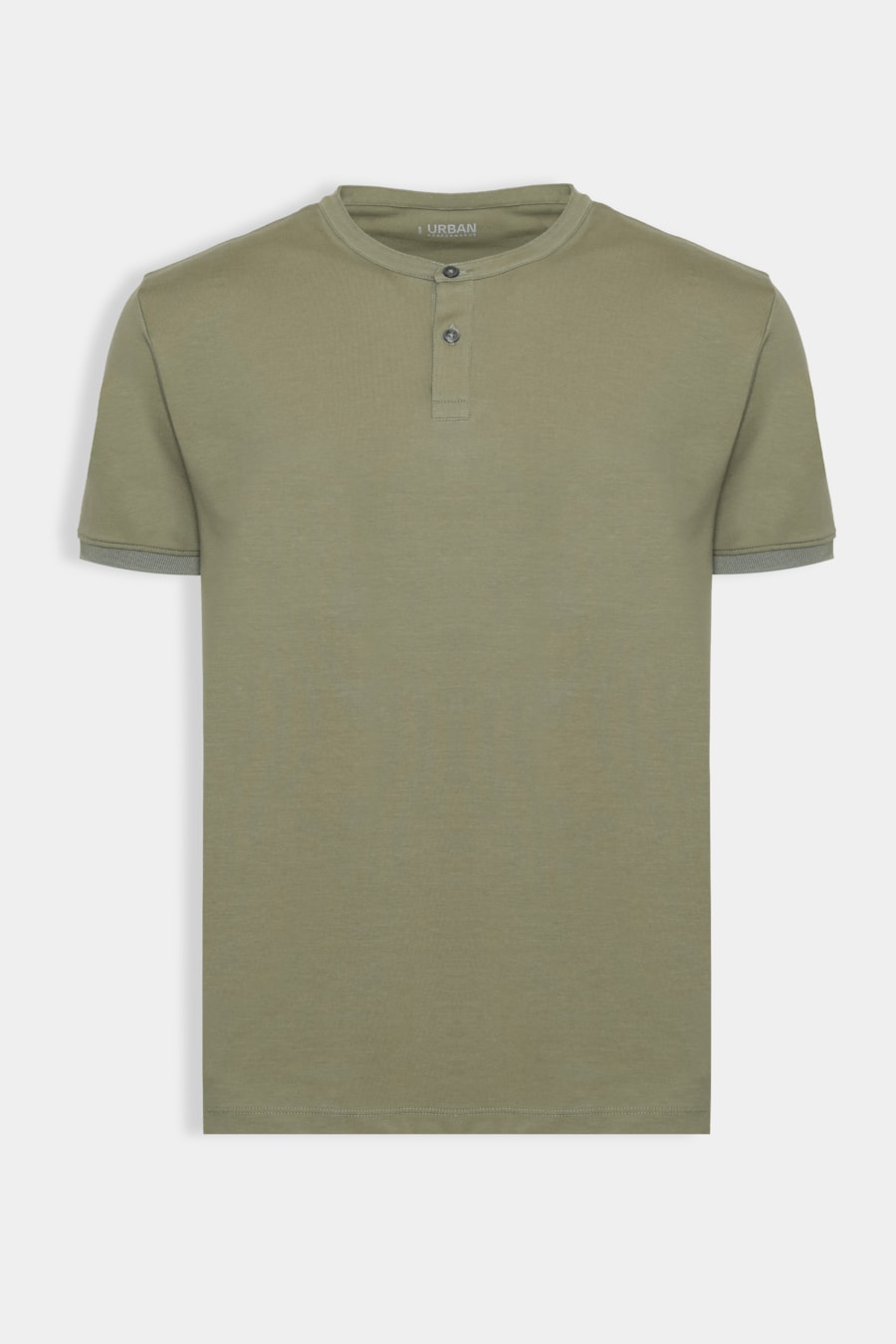 Camiseta Manga Curta Henley Pima Performing Verde — foto 6 de 6