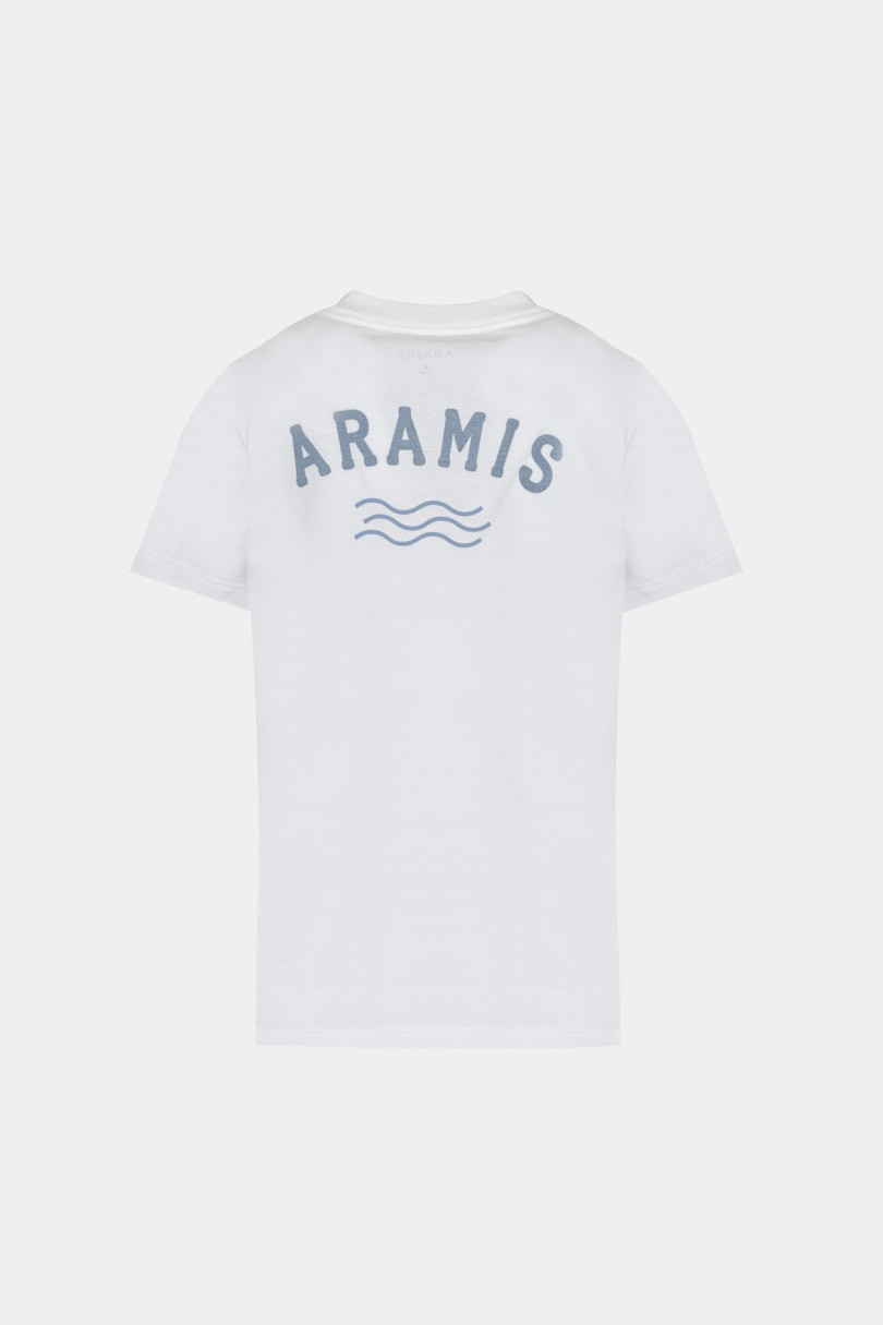Camiseta Manga Curta Infantil Aramis Ondas Off White
