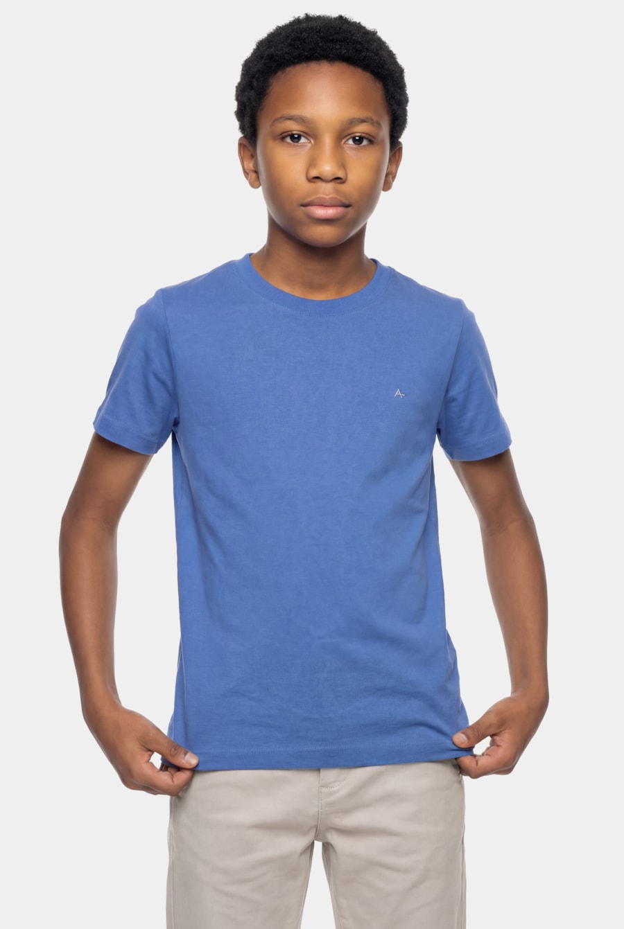 Camiseta Manga Curta Infantil Básica Azul Royal (Não Ativar Mostruário) — foto 1 de 5
