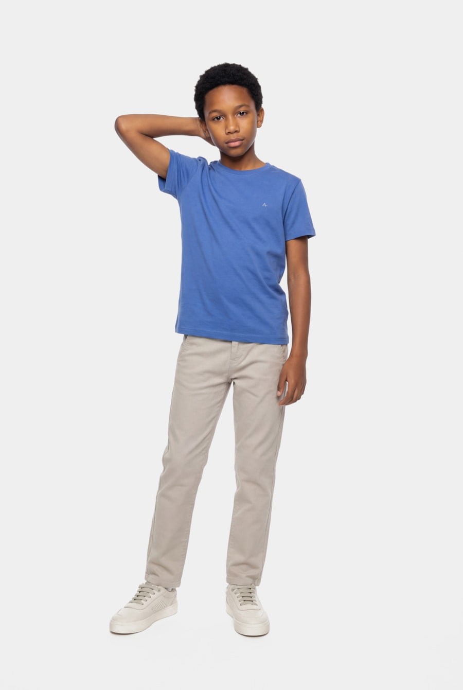 Camiseta Manga Curta Infantil Básica Azul Royal (Não Ativar Mostruário) — foto 2 de 5