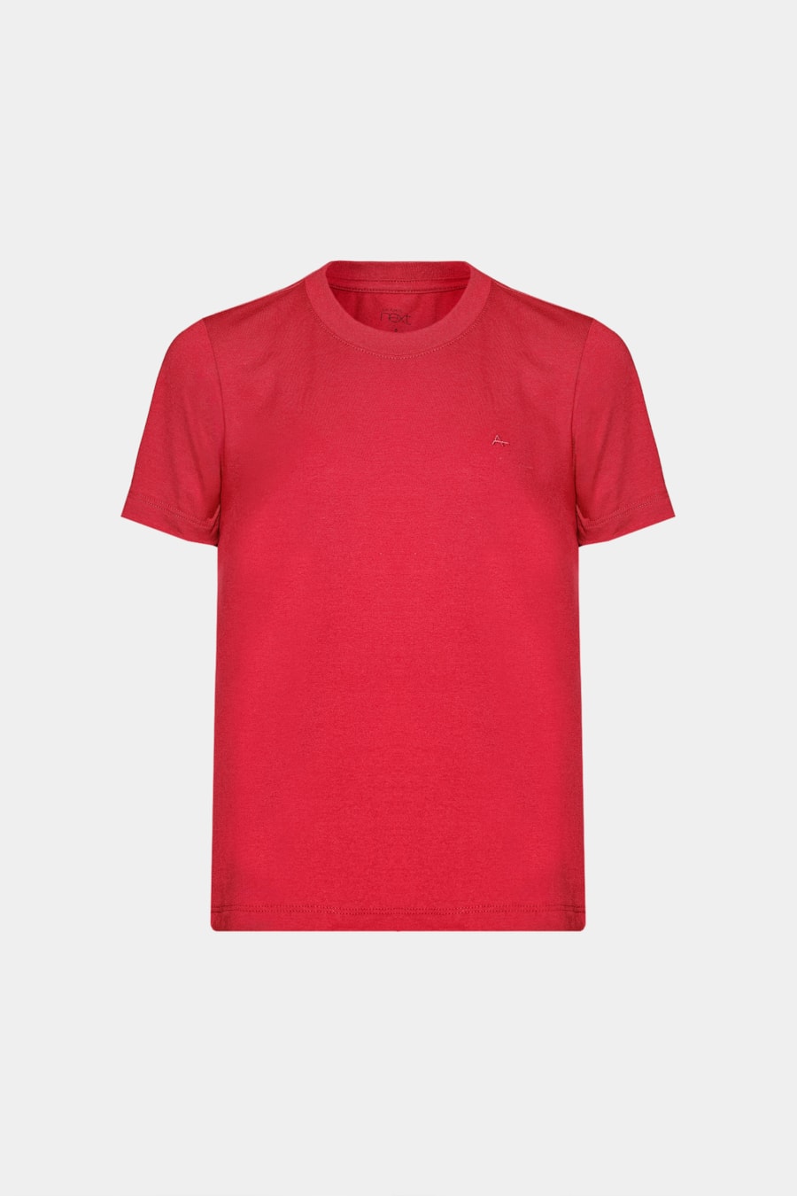 Camiseta Manga Curta Infantil Básica Carmim - Não Ativar Mostruário — foto 3 de 3