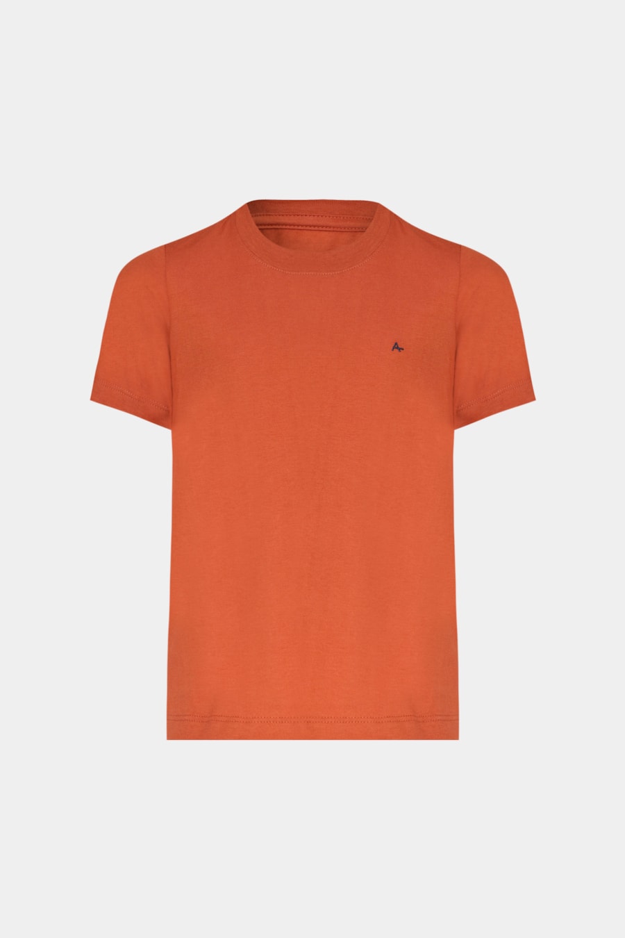 Camiseta Manga Curta Infantil Básica Ferrugem