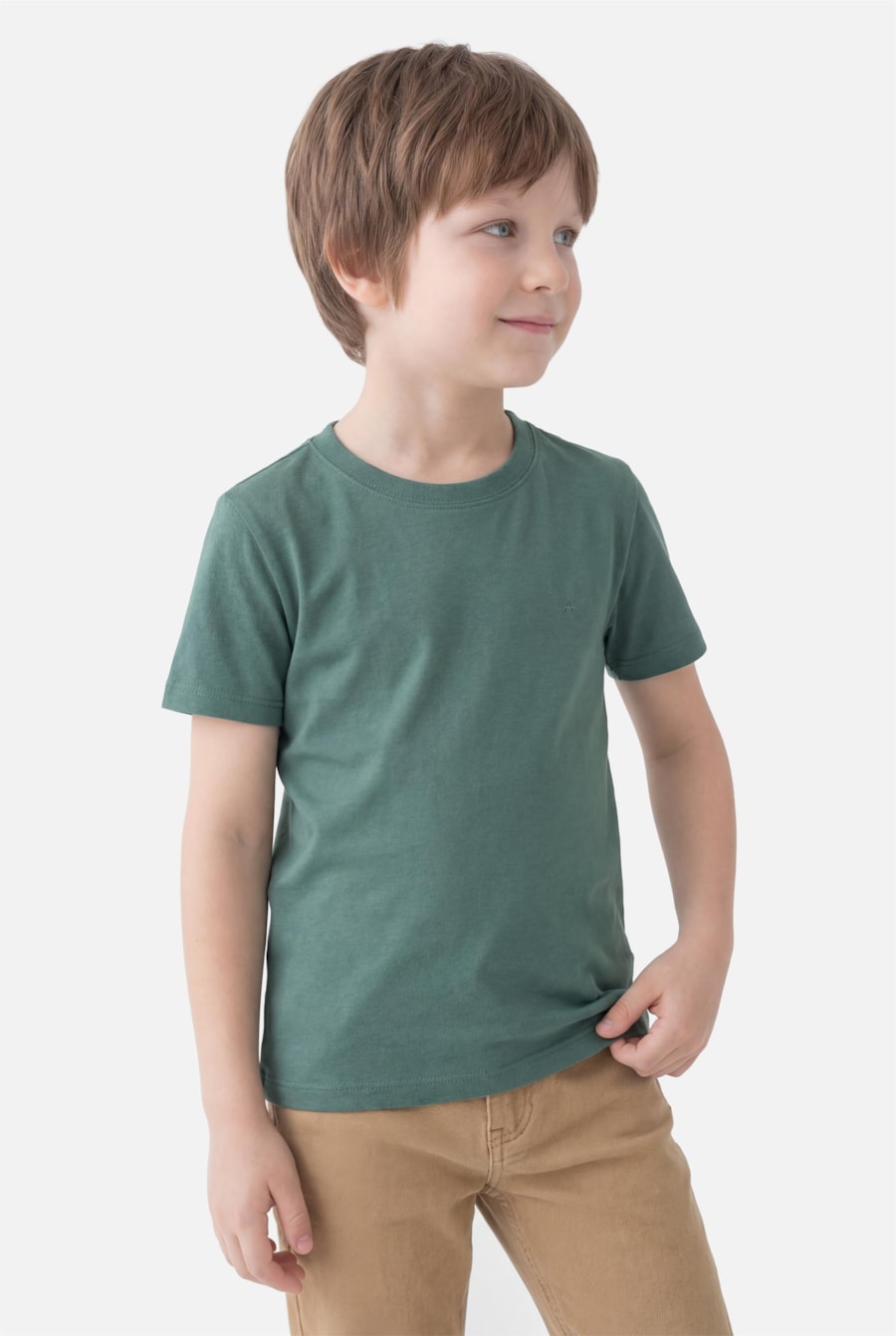 Camiseta Manga Curta Infantil Básica Floresta — foto 1 de 3