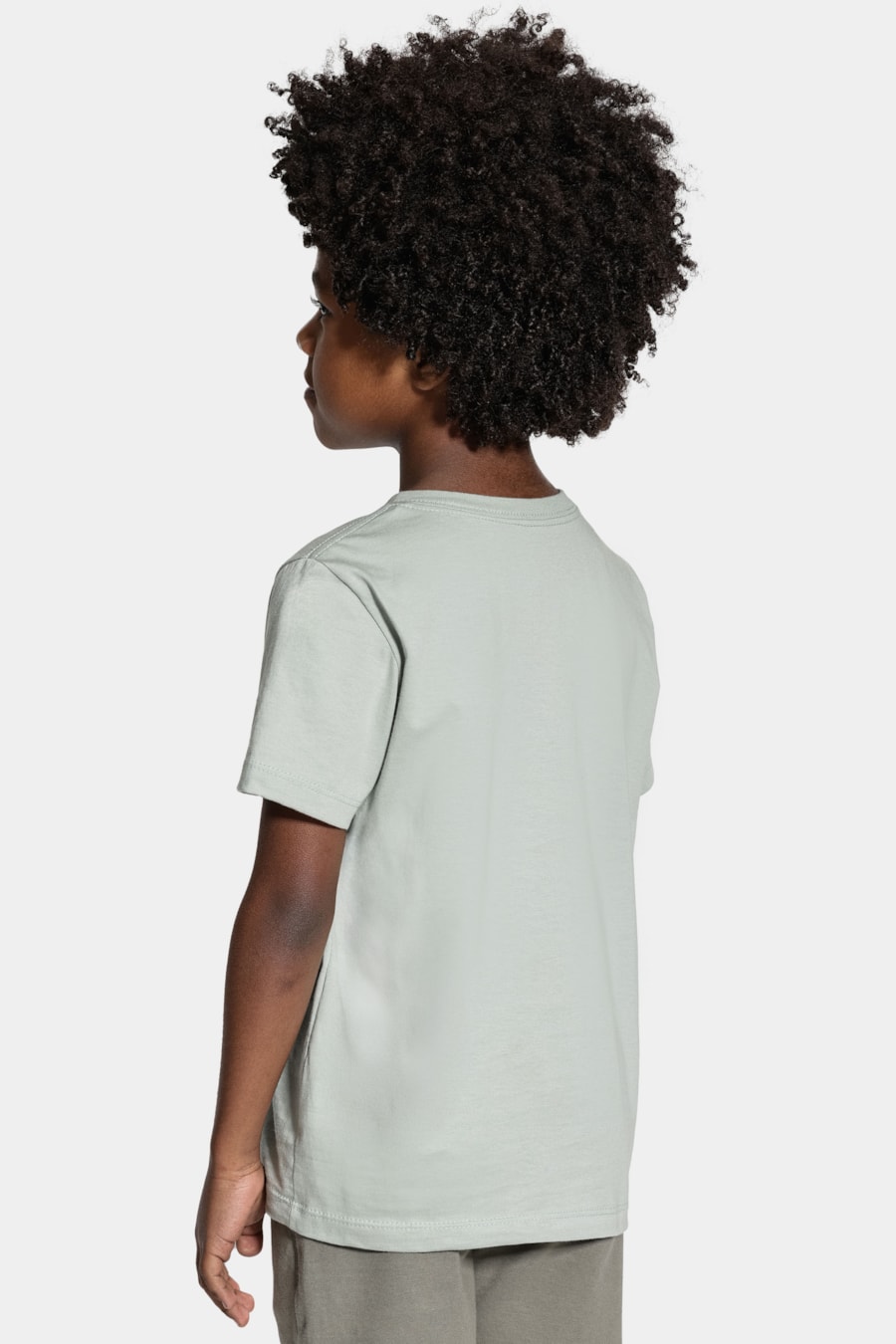 Camiseta Manga Curta Infantil Básica Menta — foto 4 de 5
