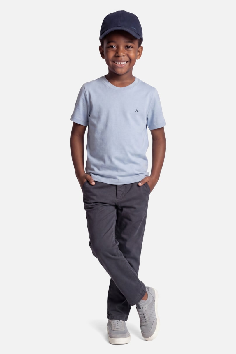 Camiseta Manga Curta Infantil Básica Mineral