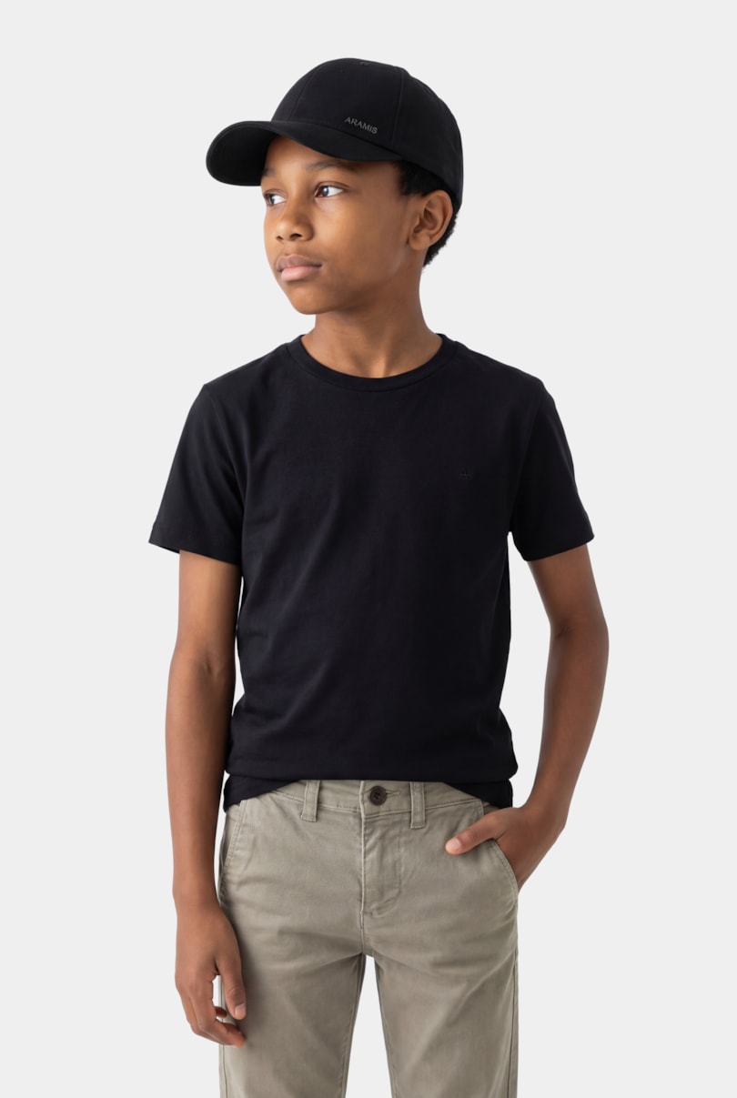 Camiseta Manga Curta Infantil Básica Preto