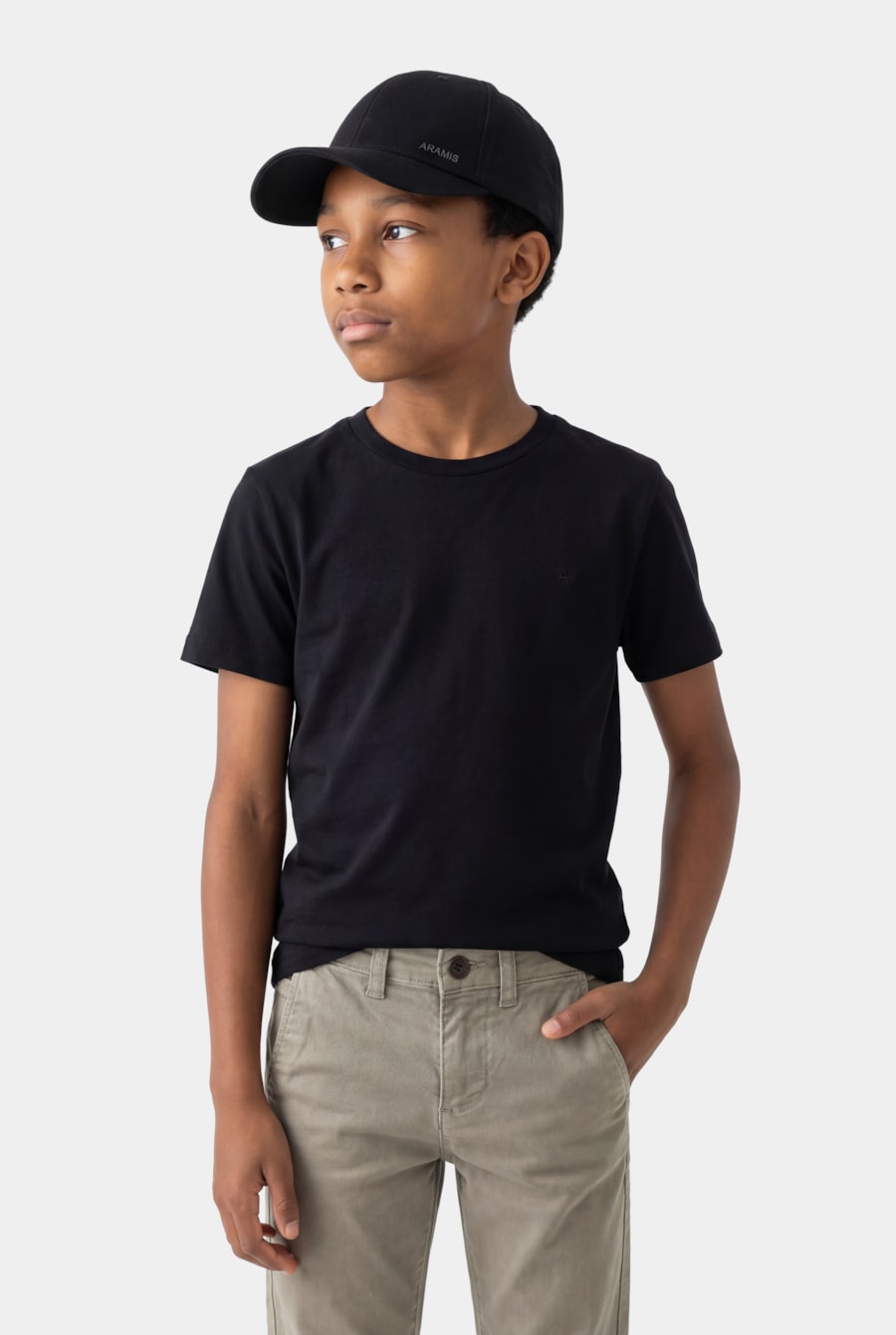 Camiseta Manga Curta Infantil Básica Preto — foto 1 de 4