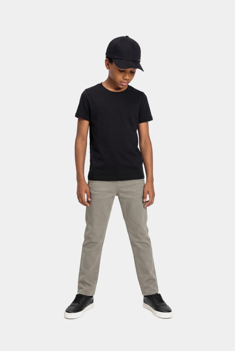 Camiseta Manga Curta Infantil Básica Preto