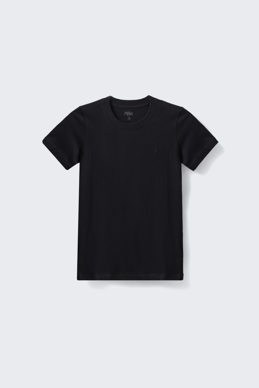 Camiseta Manga Curta Infantil Básica Preto — foto 3 de 4