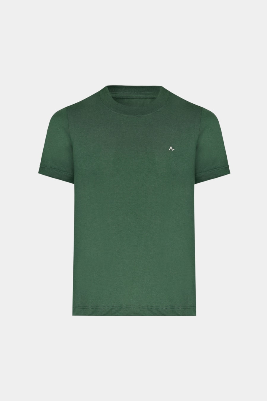 Camiseta Manga Curta Infantil Básica Verde Intenso — foto 3 de 3