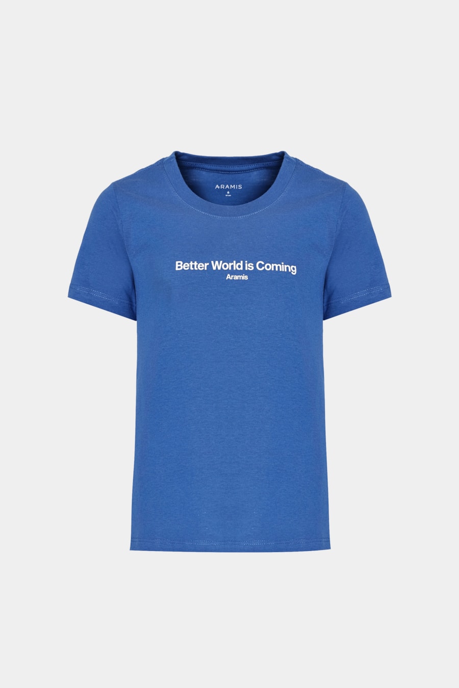 Camiseta Manga Curta Infantil Better World Is Coming Azul Royal 114 — foto 1 de 2