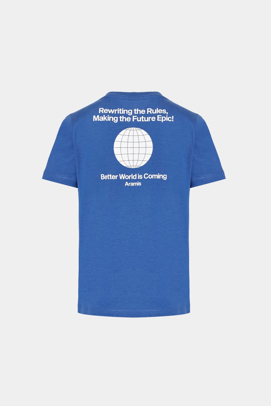 Camiseta Manga Curta Infantil Better World Is Coming Azul Royal 114 — foto 2 de 2