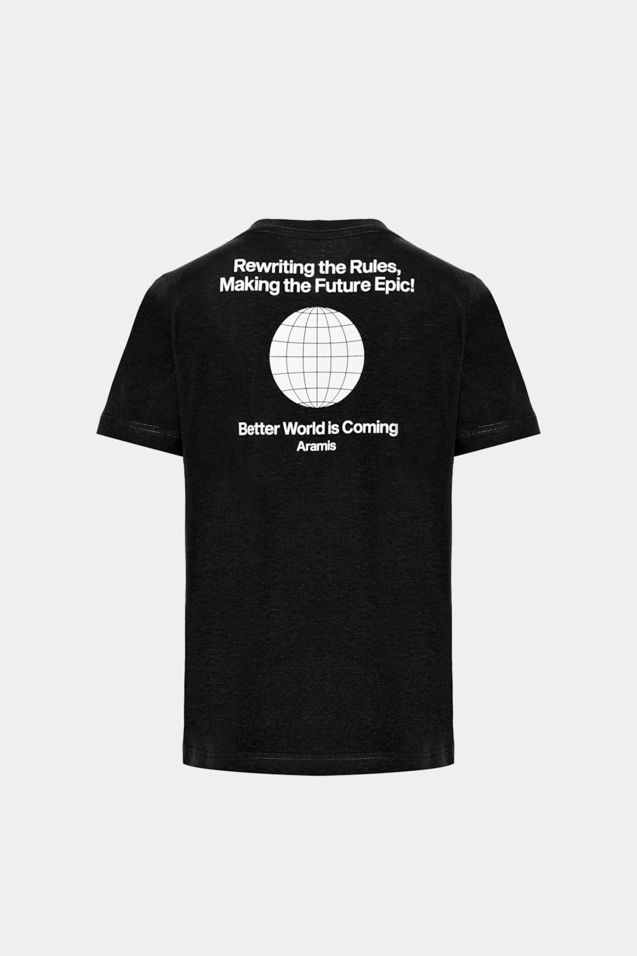 Camiseta Manga Curta Infantil Better World Is Coming Preto — foto 2 de 2