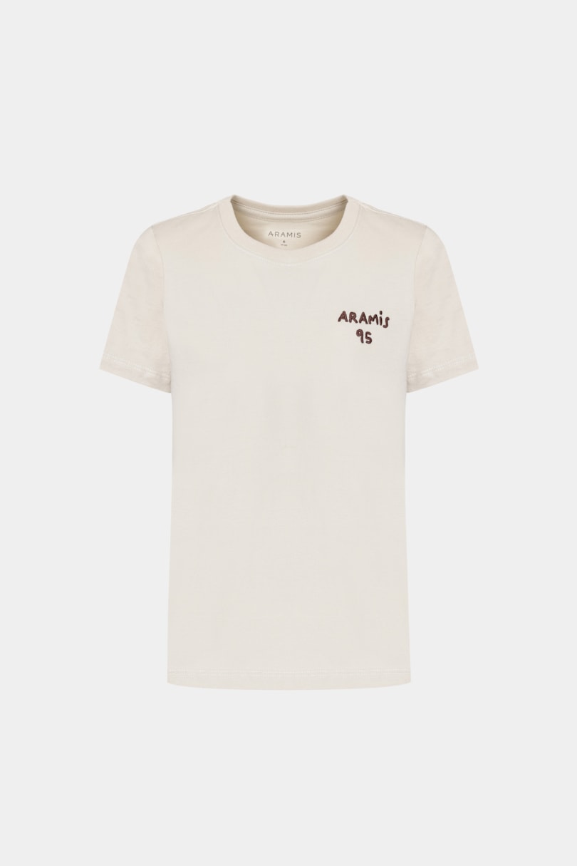 Camiseta Manga Curta Infantil Bordado 1995 Linho 116