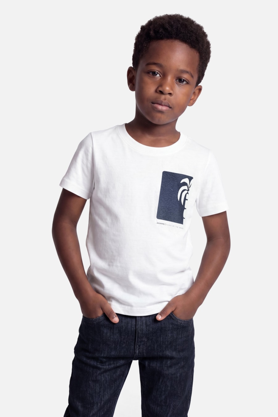 Camiseta Manga Curta Infantil Coqueiro Off White — foto 1 de 3