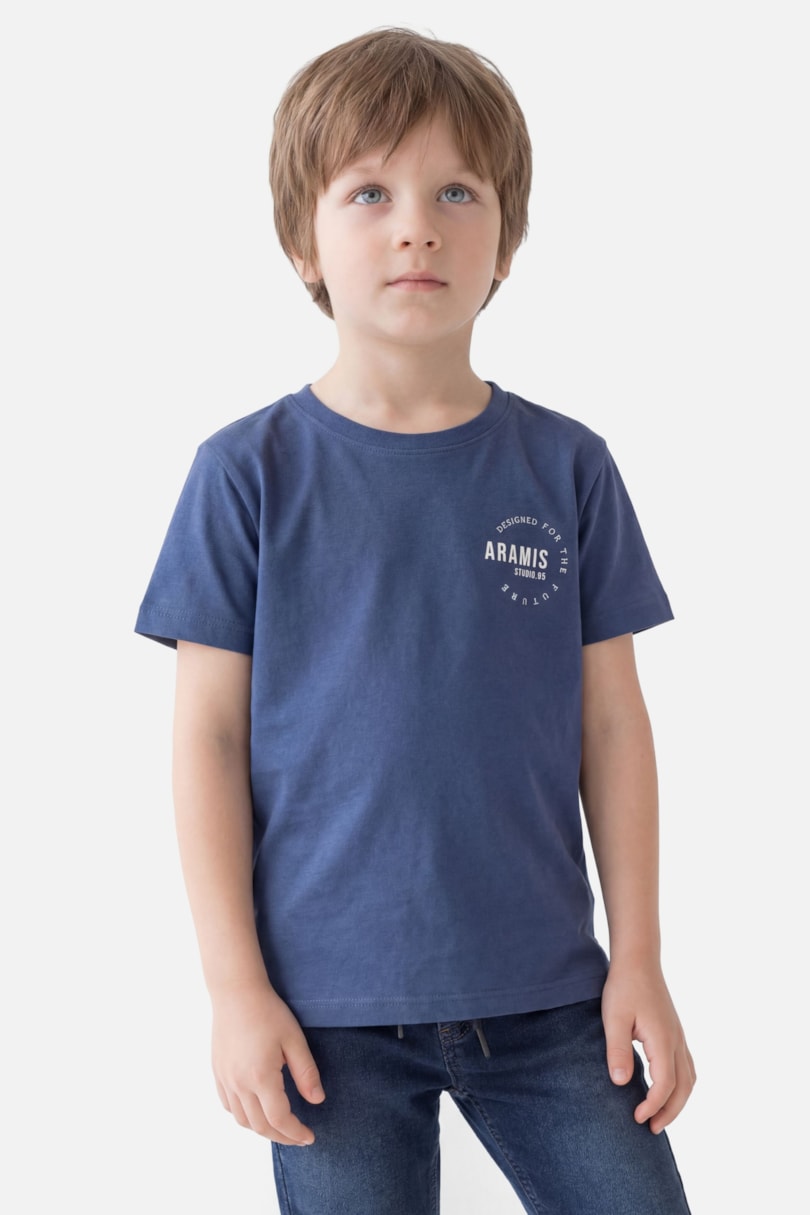 Camiseta Manga Curta Infantil Estampa Aramis Circular Noite 117