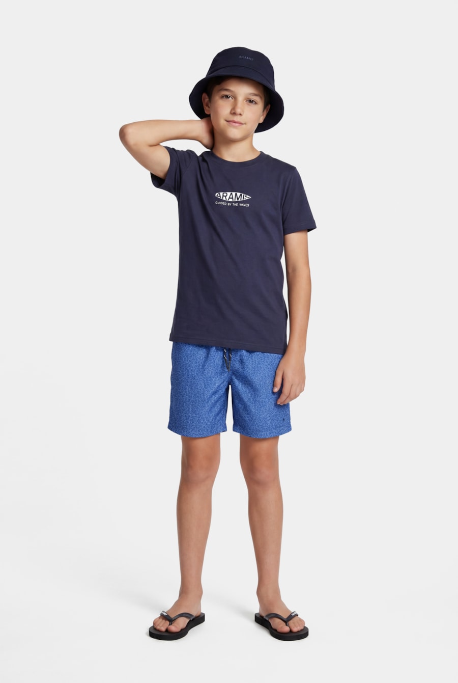 Camiseta Manga Curta Infantil Estampa Board Navy (Não Ativar Mostruário) — foto 2 de 3