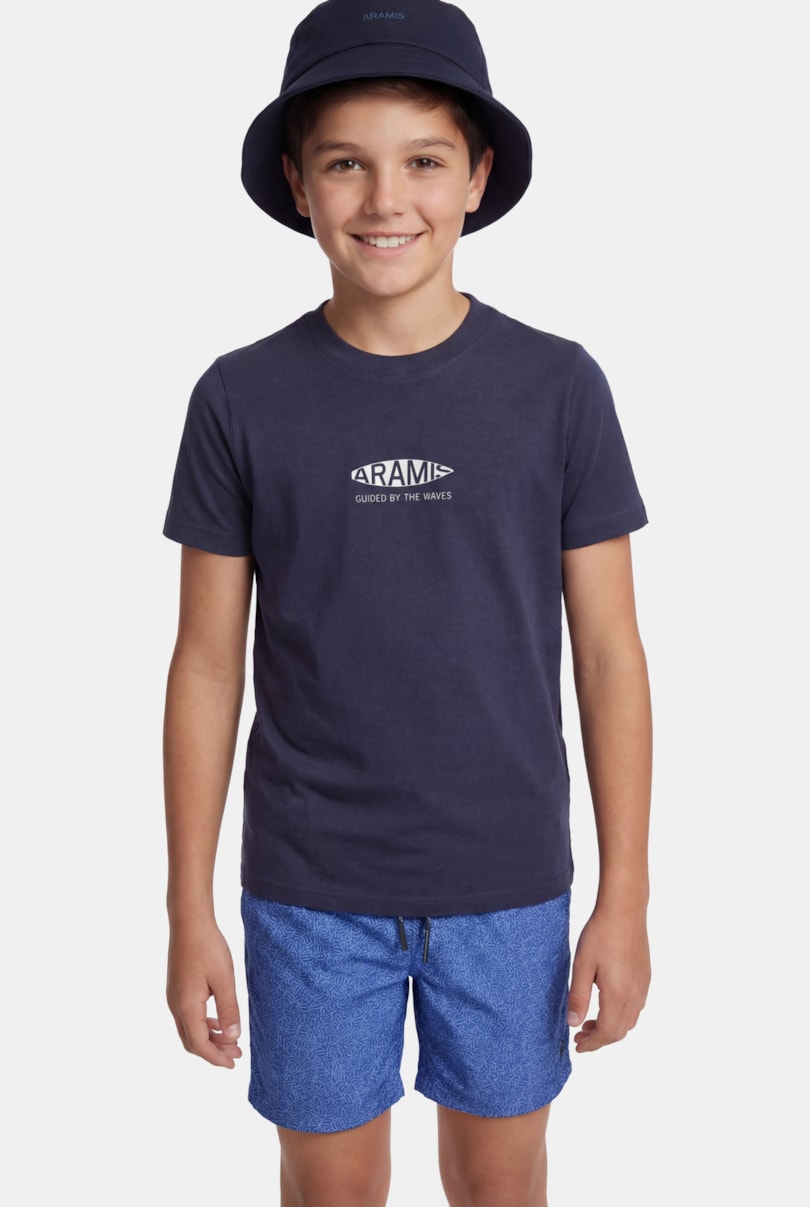 Camiseta Manga Curta Infantil Estampa Board Navy (Não Ativar Mostruário)