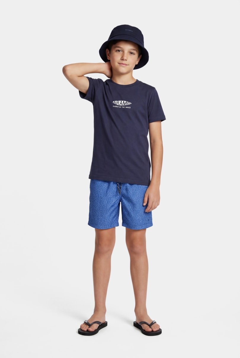 Camiseta Manga Curta Infantil Estampa Board Navy (Não Ativar Mostruário)
