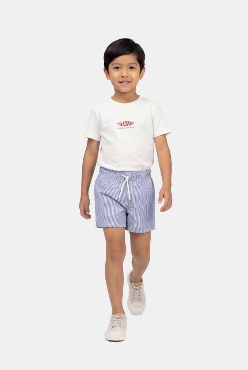 Camiseta Manga Curta Infantil Estampa Board Off White