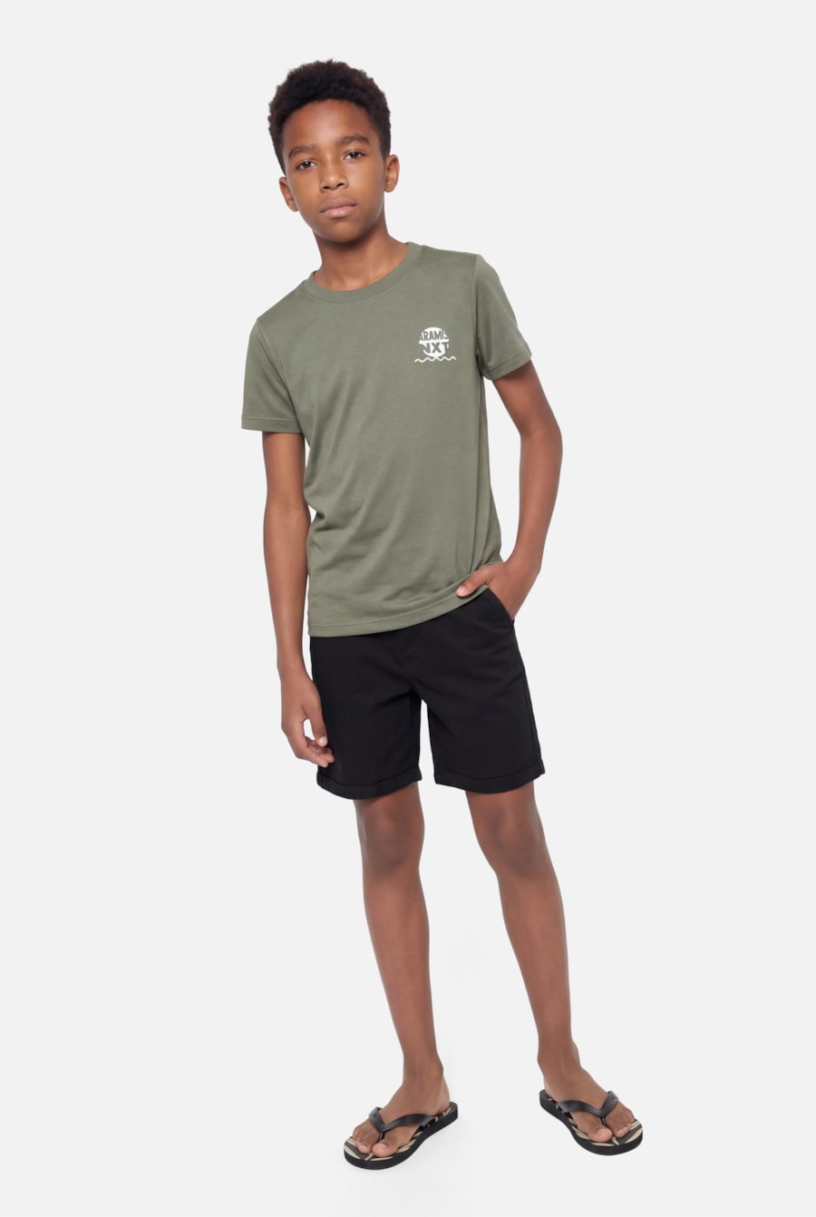 Camiseta Manga Curta Infantil Estampa Breeze Agave — foto 2 de 5