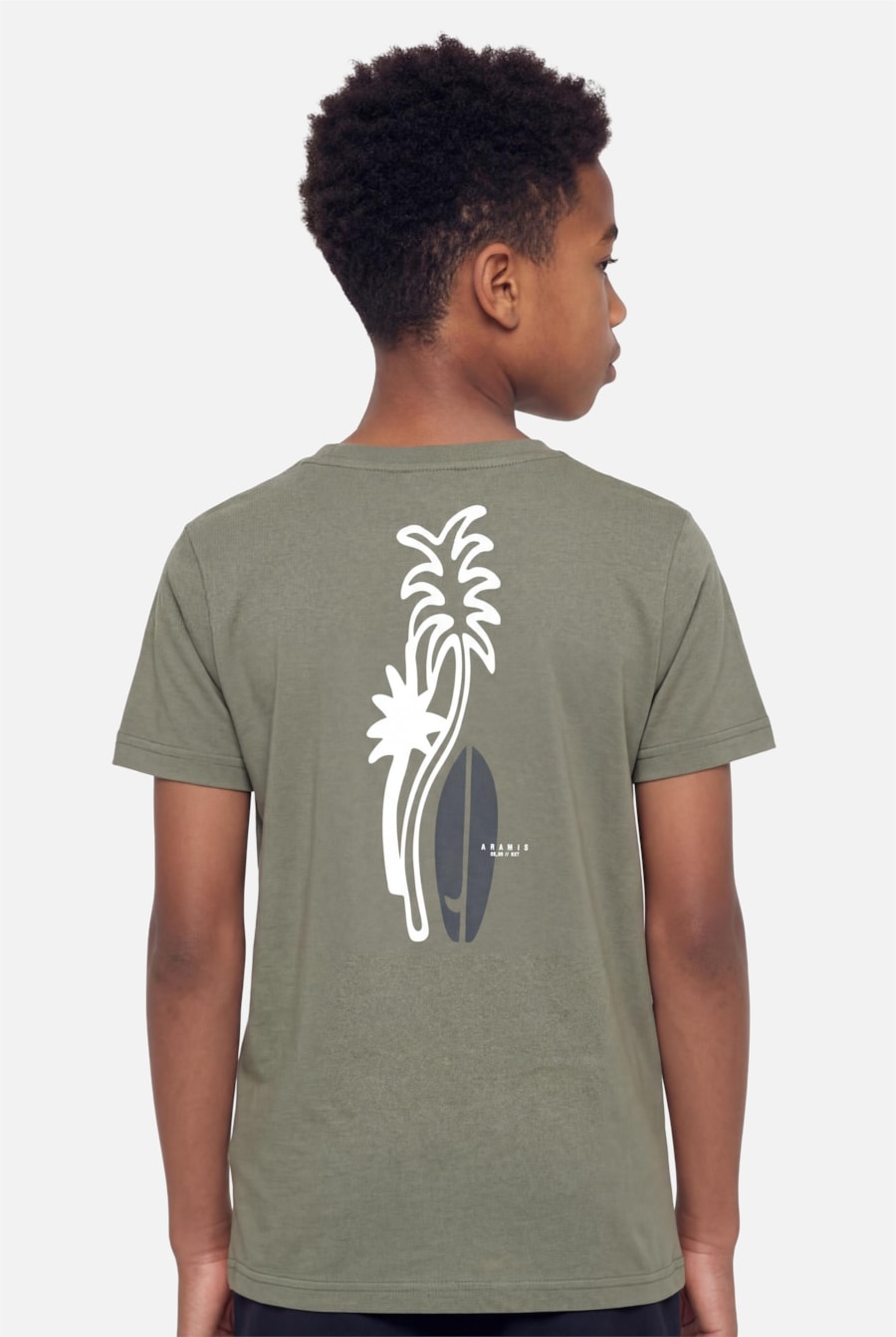 Camiseta Manga Curta Infantil Estampa Breeze Agave — foto 3 de 5
