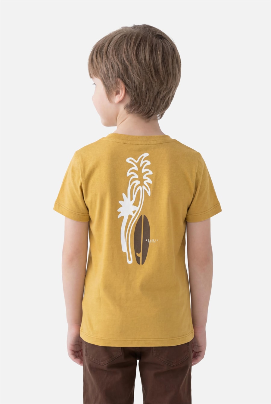 Camiseta Manga Curta Infantil Estampa Breeze Camelo 118 — foto 3 de 5