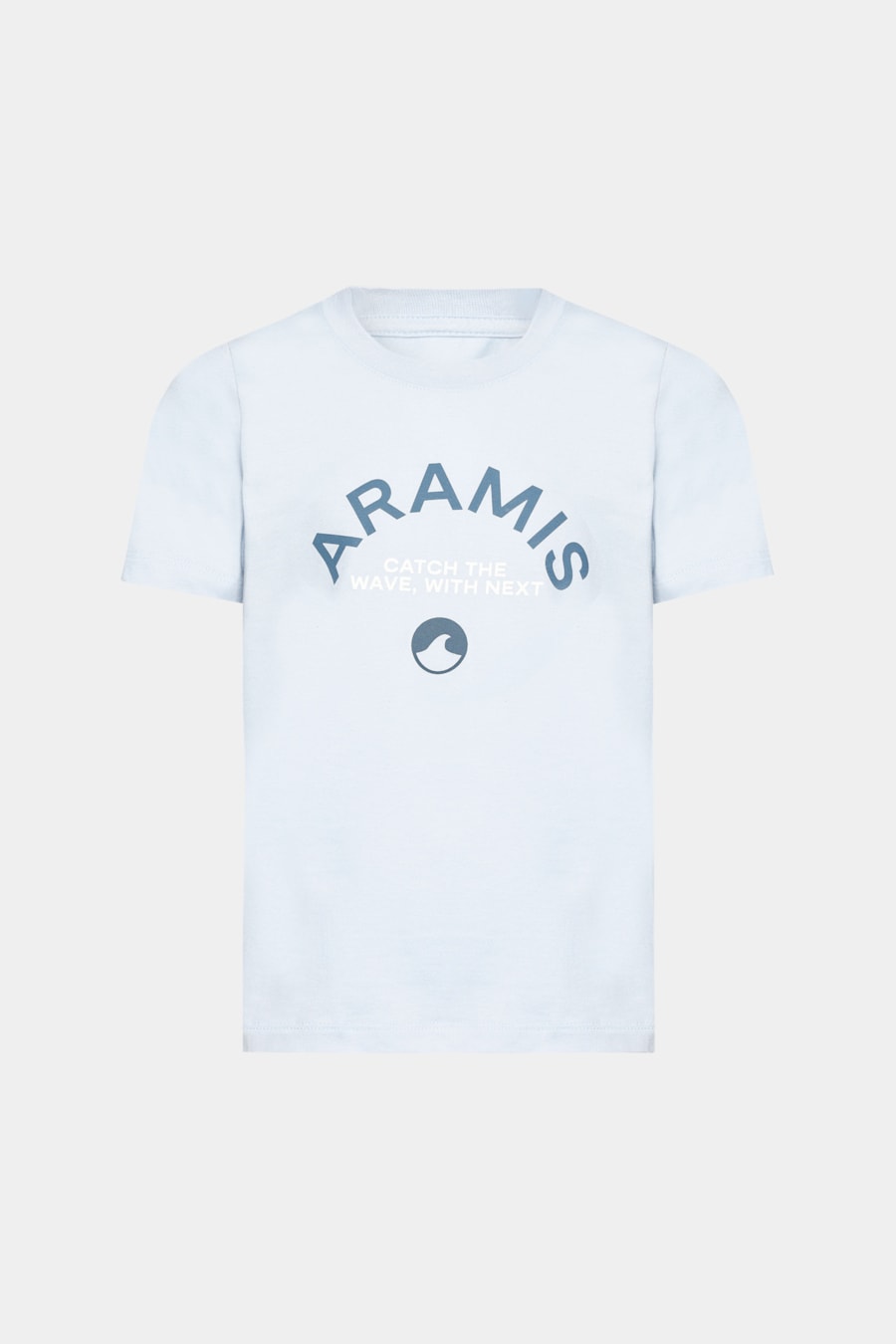 Camiseta Manga Curta Infantil Estampa Catch The Waves Azul Claro — foto 3 de 3