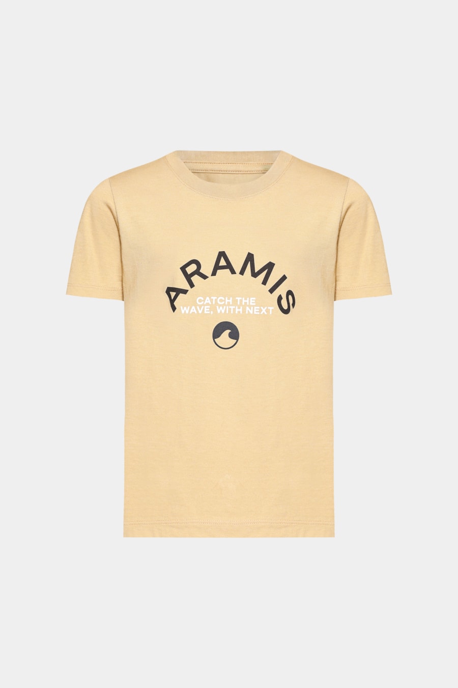Camiseta Manga Curta Infantil Estampa Catch The Waves Camelo — foto 3 de 4
