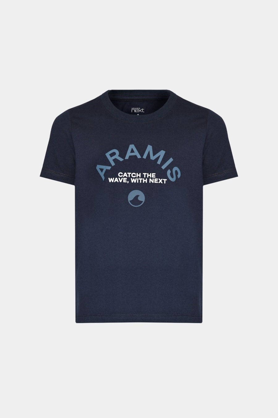 Camiseta Manga Curta Infantil Estampa Catch The Waves Marinho — foto 3 de 3