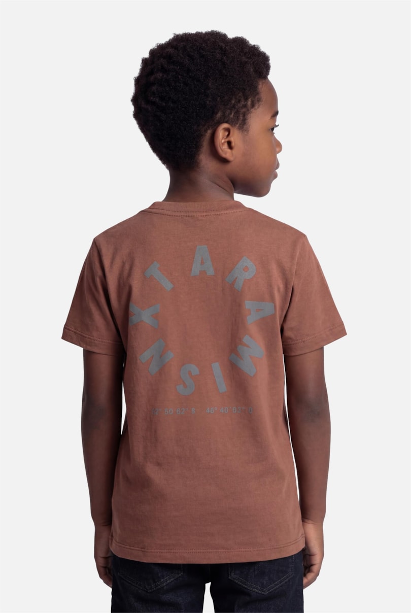 Camiseta Manga Curta Infantil Estampa Circular Cacau
