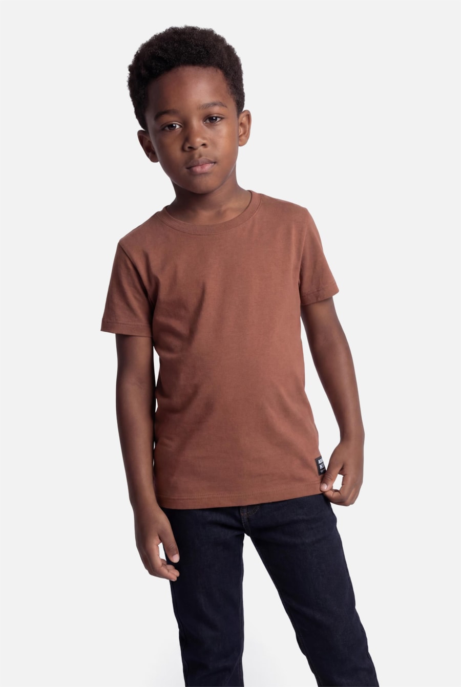 Camiseta Manga Curta Infantil Estampa Circular Cacau — foto 3 de 5
