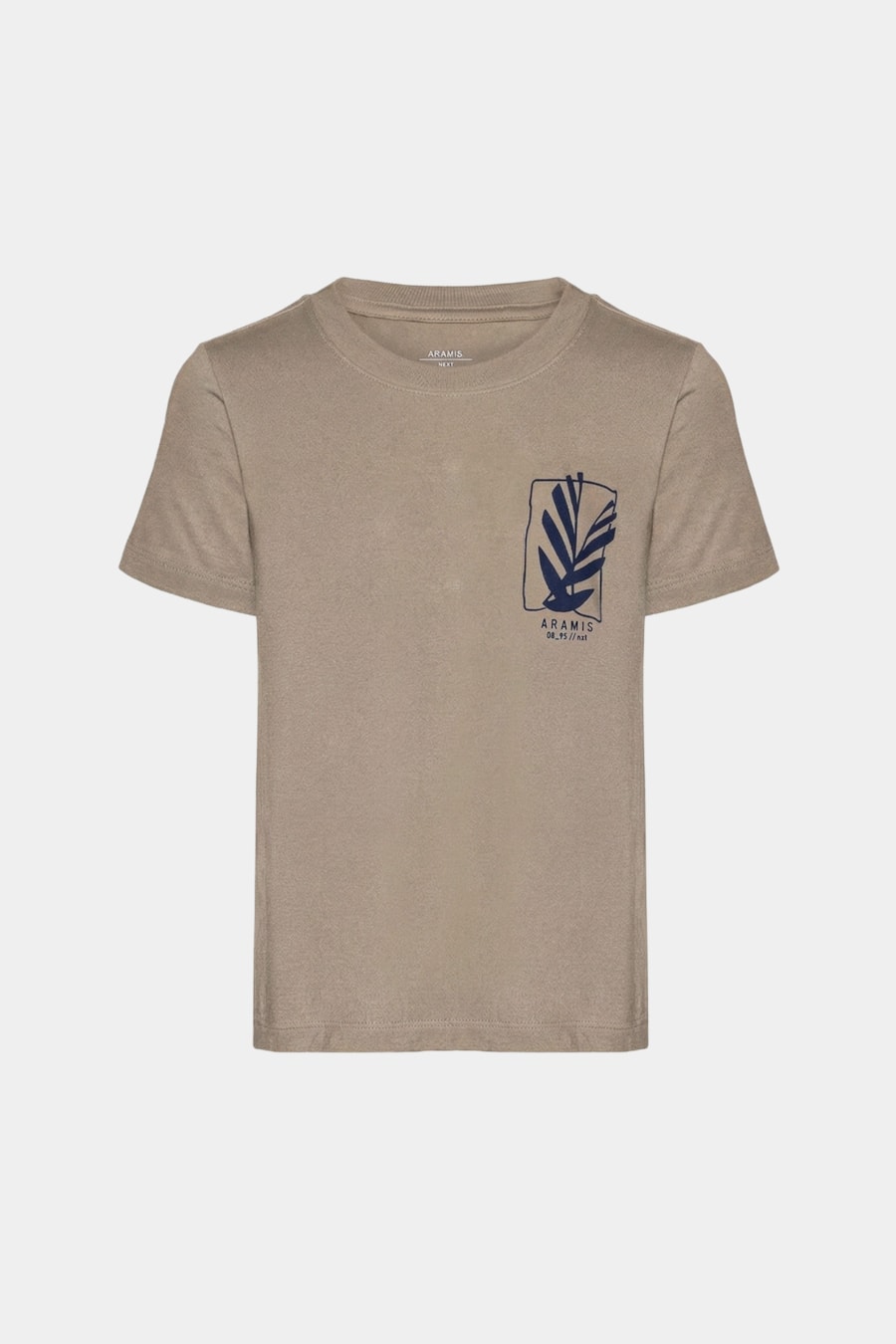 Camiseta Manga Curta Infantil Estampa Folha Geometrica Amendoa 118 — foto 4 de 5