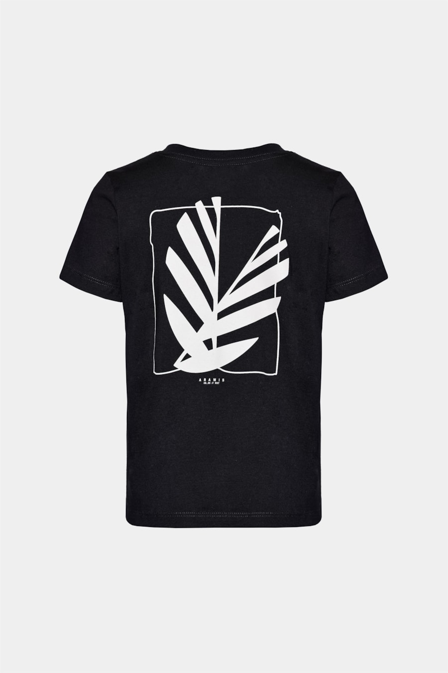Camiseta Manga Curta Infantil Estampa Folha Geometrica Marinho — foto 5 de 6