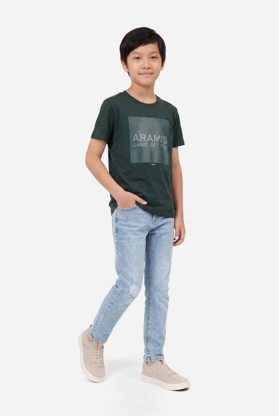 Camiseta Manga Curta Infantil Estampa Game Floresta — foto 2 de 3