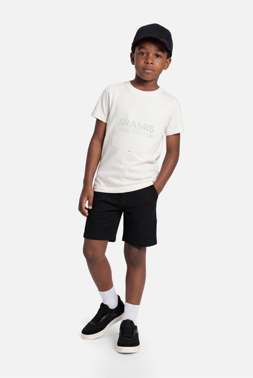Camiseta Manga Curta Infantil Estampa Game Off White