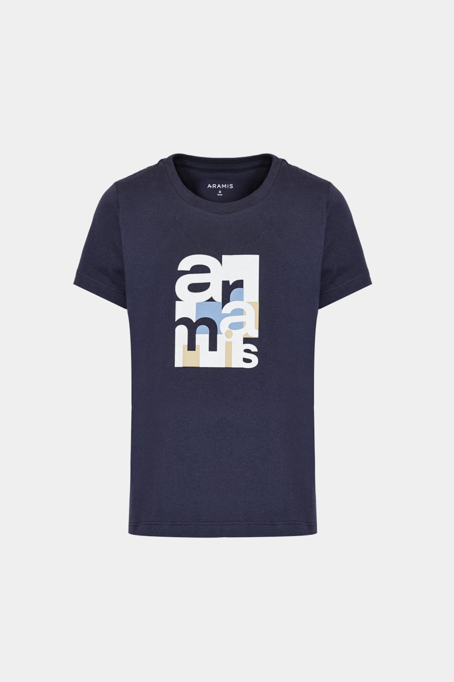 Camiseta Manga Curta Infantil  Estampa Geométrica Navy — foto 3 de 3