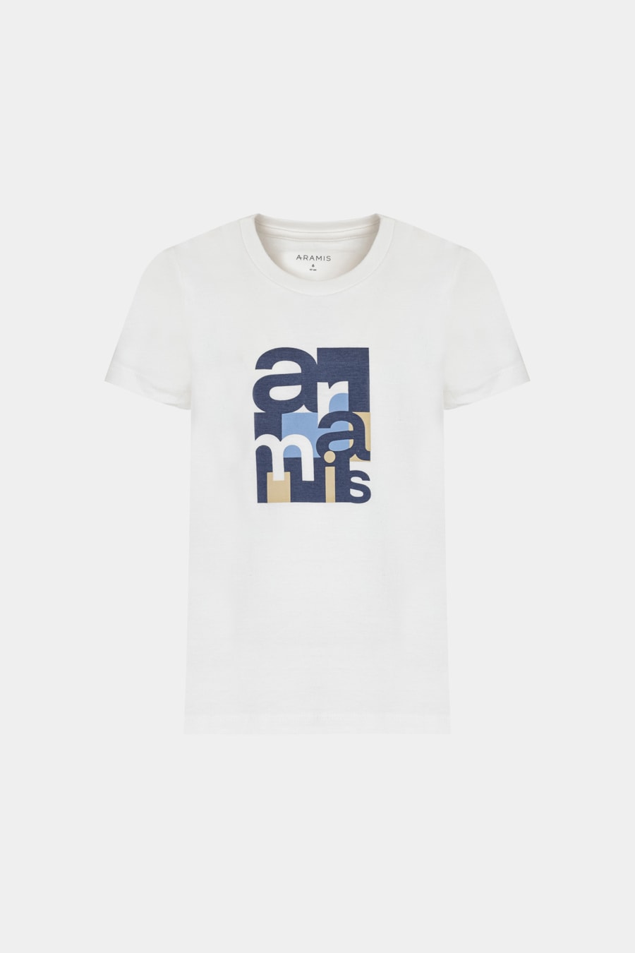 Camiseta Manga Curta Infantil Estampa Geométrica Off White — foto 3 de 3