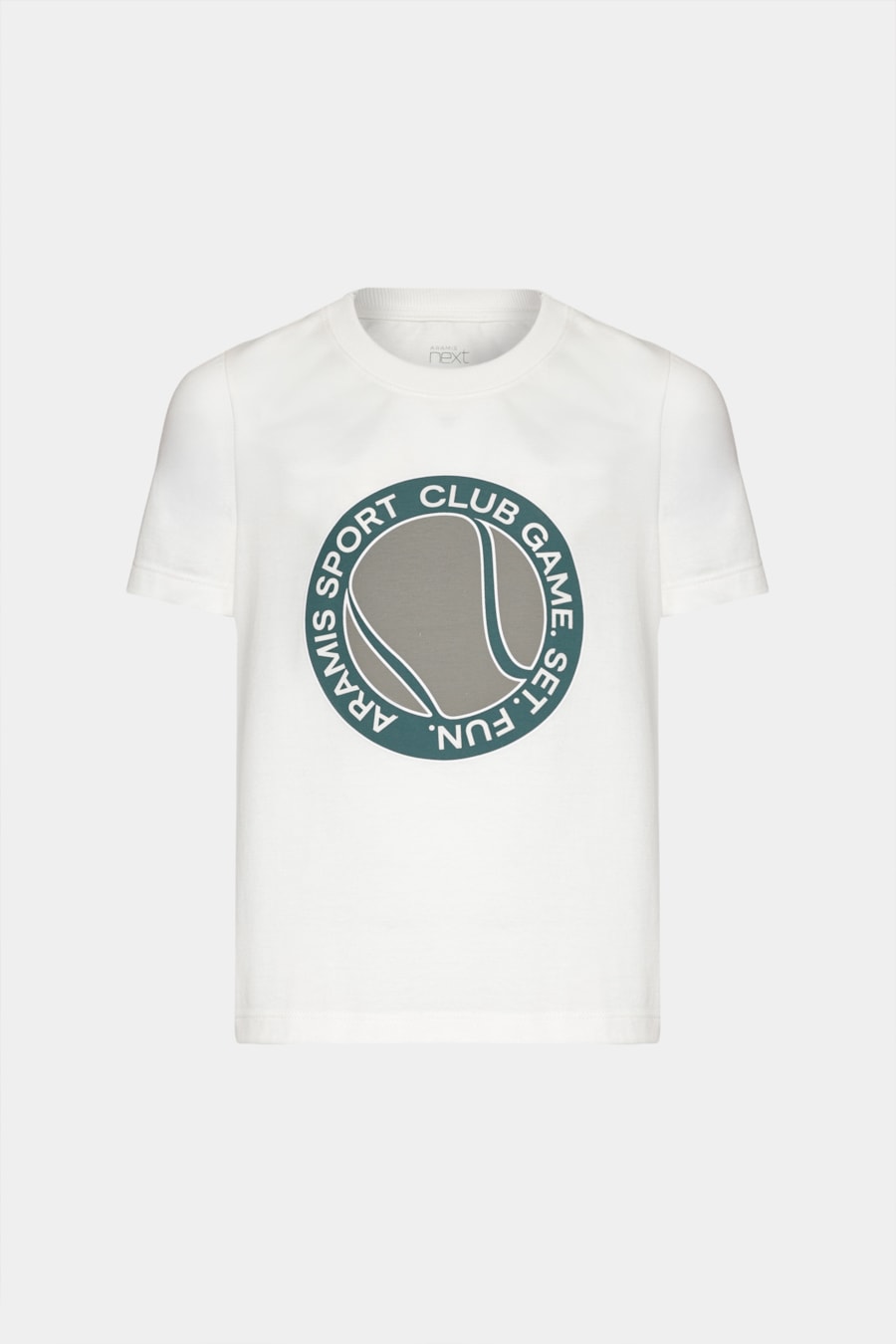 Camiseta Manga Curta Infantil Estampa Logo Tennis Off White — foto 3 de 3