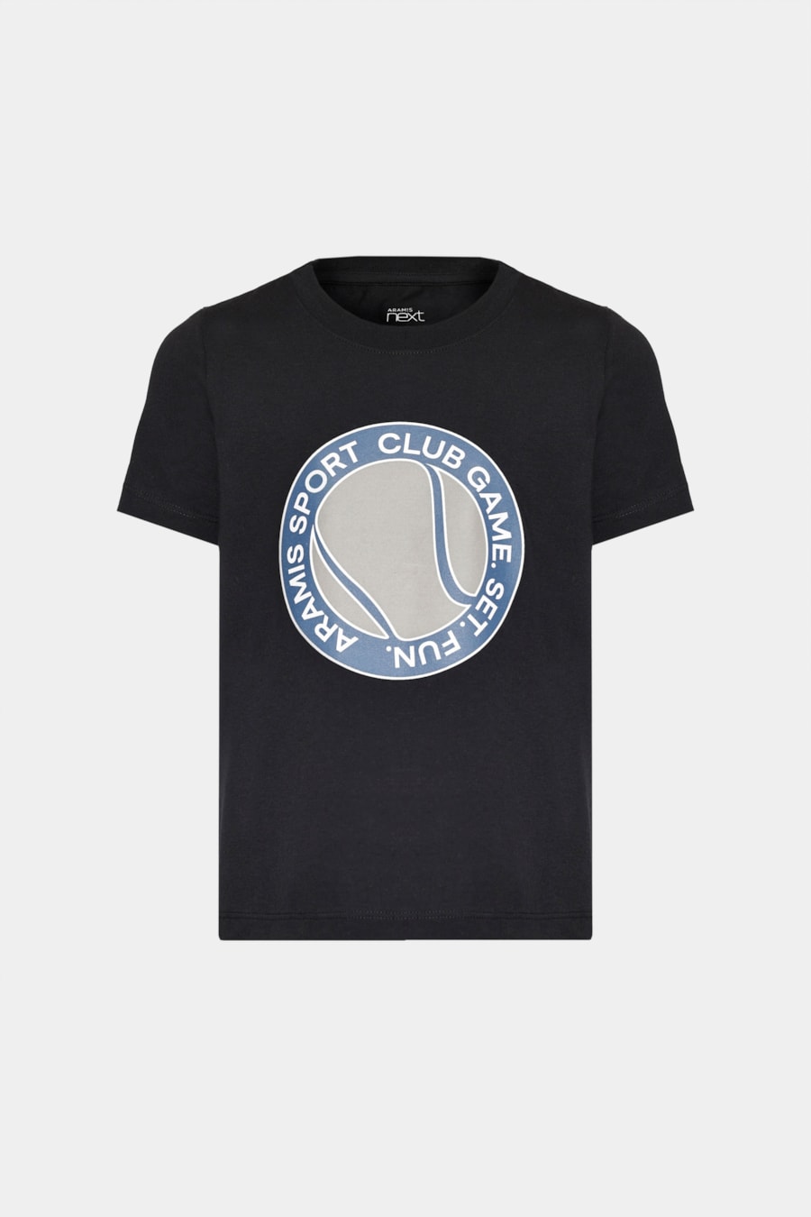 Camiseta Manga Curta Infantil Estampa Logo Tennis Preto — foto 3 de 3